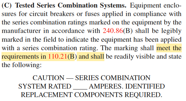 NFPA 70EArticle 130.5(C)