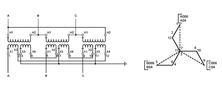 zig-zag vector diagram